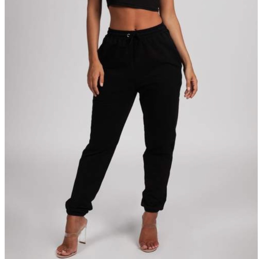 Meshki Black Joggers